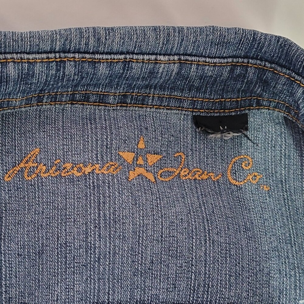 Arizona Jean Co. Juniors/Girls Medium Jean Jacket. Embroidered Butterflies. - Picture 9 of 9
